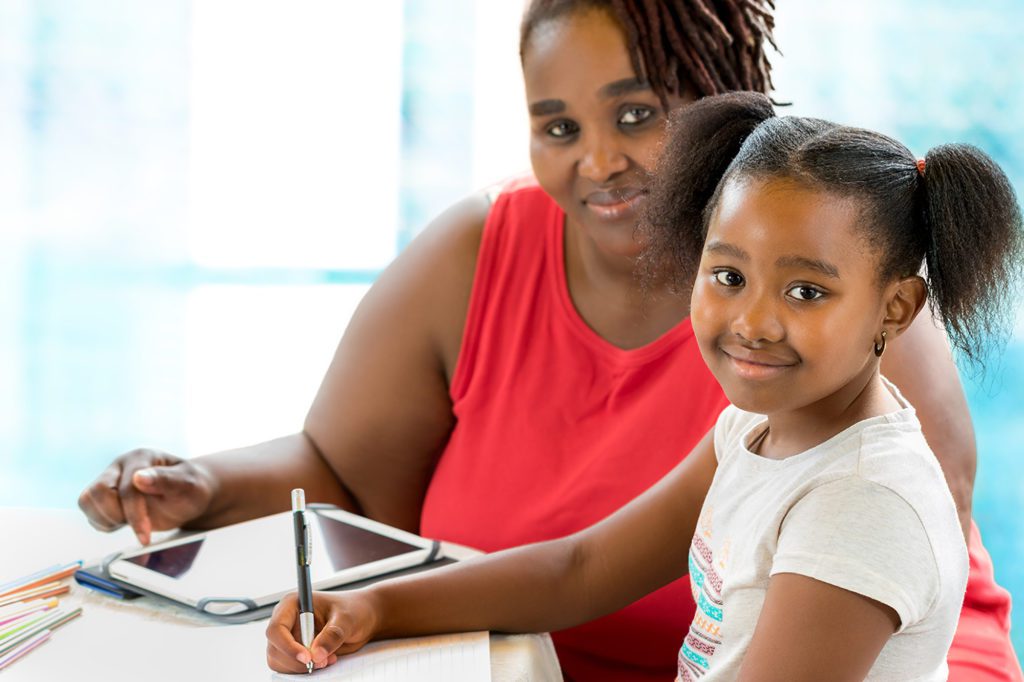 Goal Setting Mom and Daughter